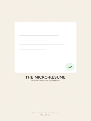 cover image of THE MICRO-RESUME